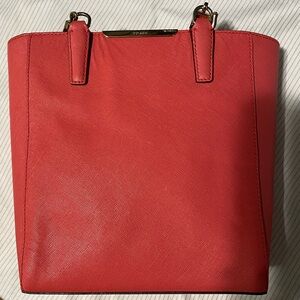 Coach Coral Leather Bag with Crossbody Strap